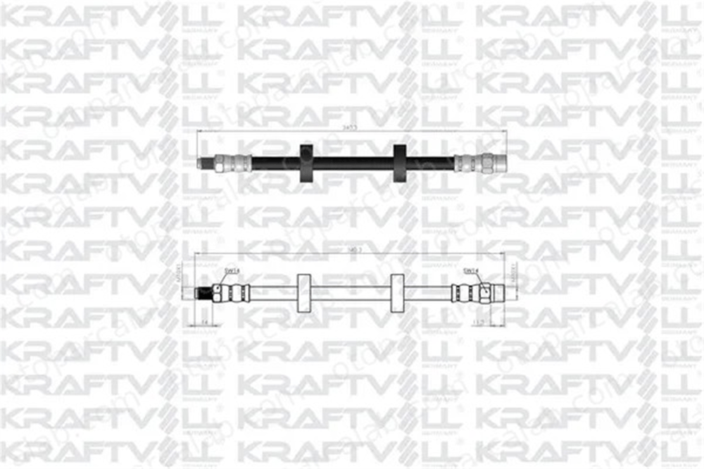 KRAFTVOLL 07080308 Fren Hortumu Ön Sağ veya Sol VW GOLF II AUDI 100 C3 Avant 171611701L 16051