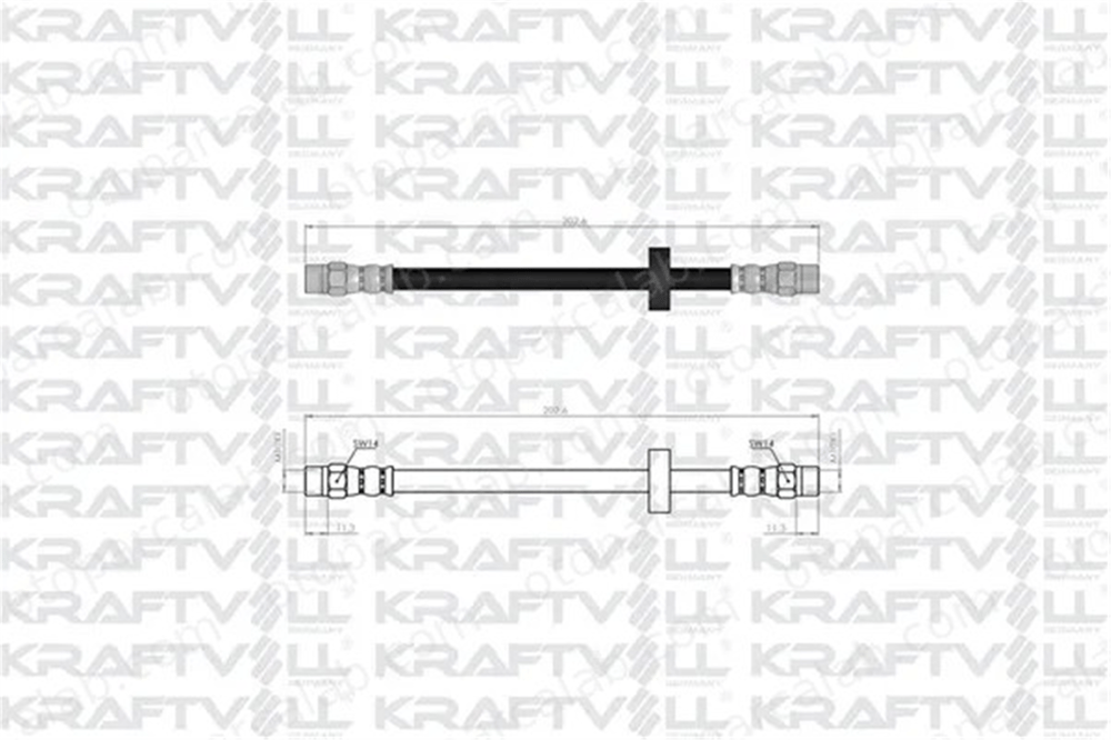 KRAFTVOLL 07080331 Fren Hortumu Arka Sağ veya Sol AUDI A6 C4 Avant A6 C4 433611775A 171144B
