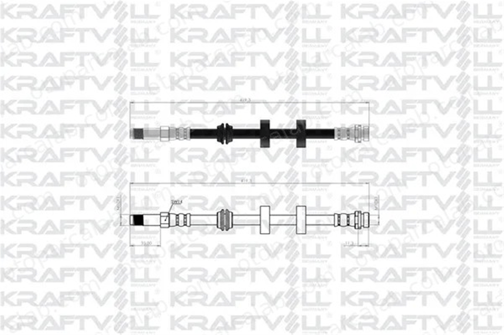 KRAFTVOLL 07080342 Fren Hortumu Ön Sağ veya Sol FORD MONDEO I MONDEO I Turnier 93BB2078AE 1071938