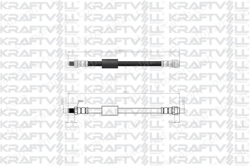 KRAFTVOLL 07080363 Fren Hortumu Ön Sağ veya Sol MERCEDES-BENZ A-SERISI E-SERISI T-Model A1684280335 1684280335