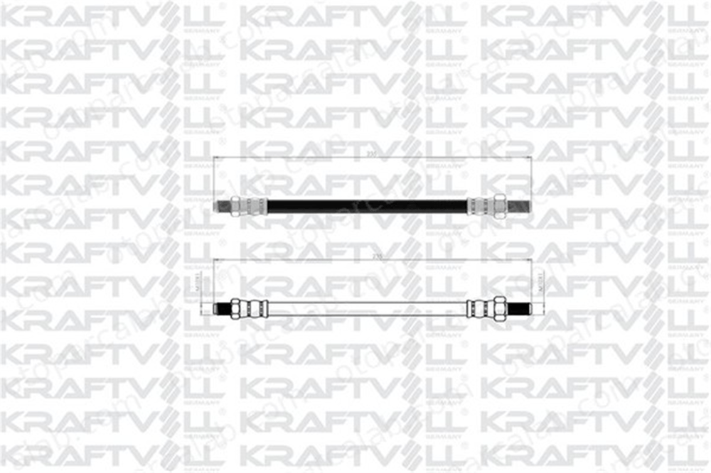KRAFTVOLL 07080411 Fren Hortumu Arka Sağ veya Sol FORD FIESTA III FIESTA Kasa/büyük limuzin 6714710 171282B