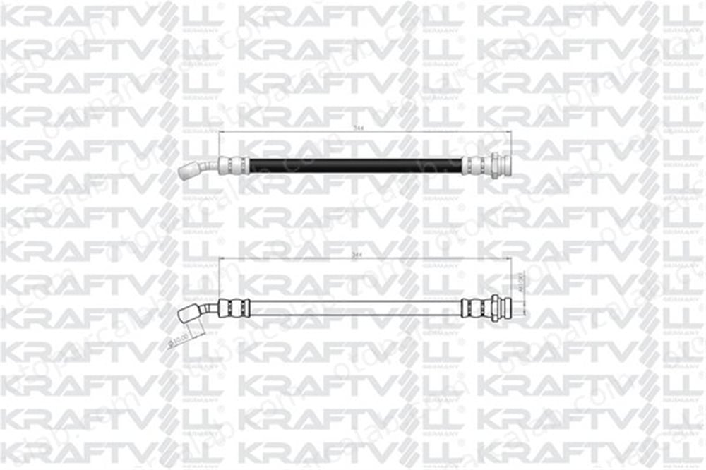 KRAFTVOLL 07080453 Fren Hortumu Ön Sağ veya Sol VW SHARAN SEAT ALHAMBRA 7M3611701C 1121359
