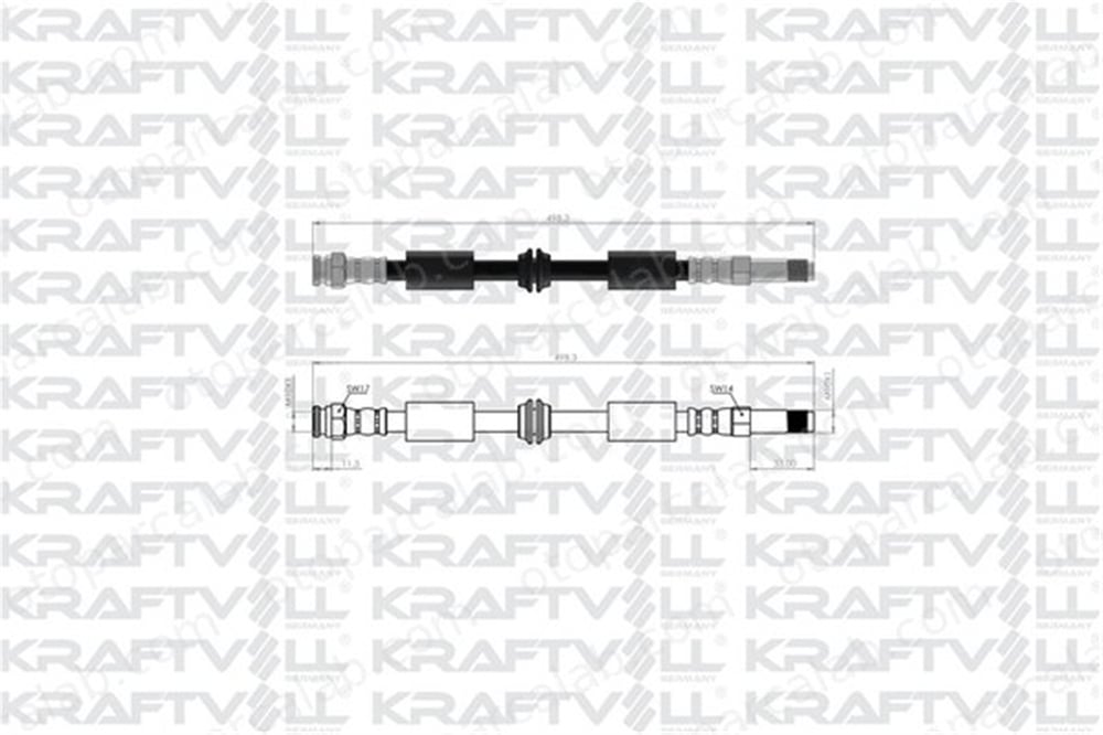 KRAFTVOLL 07080467 Fren Hortumu Ön Sağ veya Sol VW SHARAN FORD GALAXY I 7M0611701D 1001343