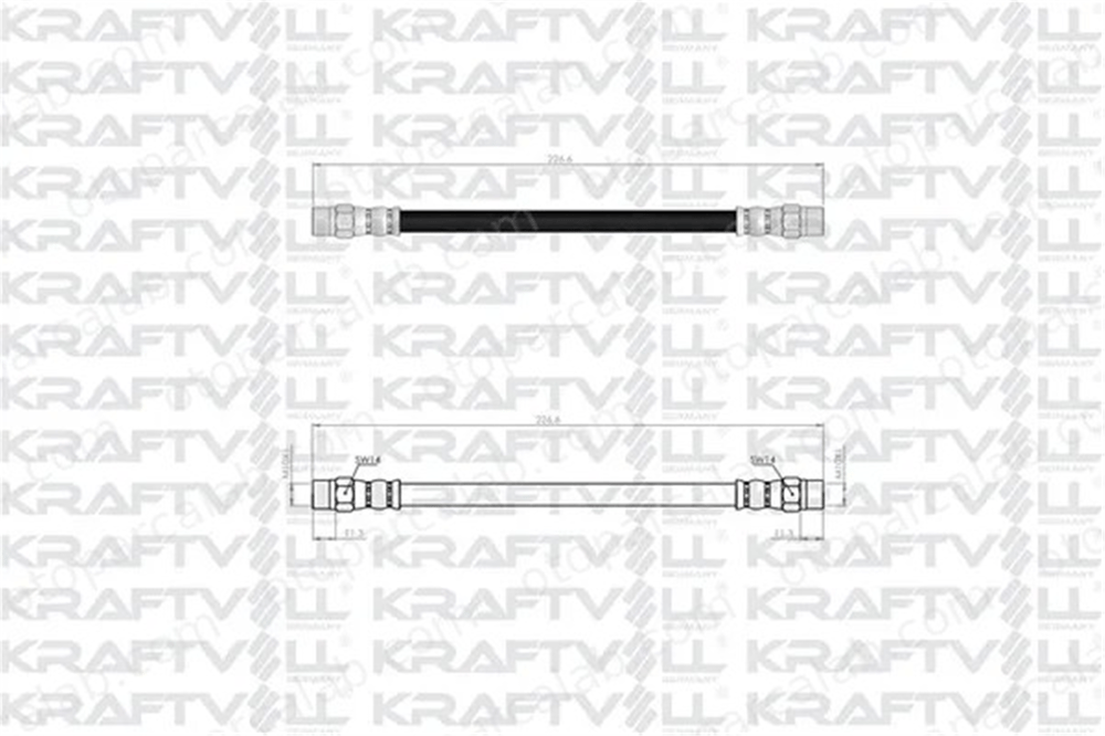 KRAFTVOLL 07080499 Fren Hortumu Arka Sağ veya Sol BMW 3 VOLVO S70 3516570 169383