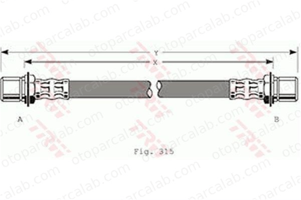 KRAFTVOLL 07080540 Fren Hortumu Arka Sağ veya Sol DAIHATSU CHARADE III APPLAUSE I Hatchback 9004922058 9004922119