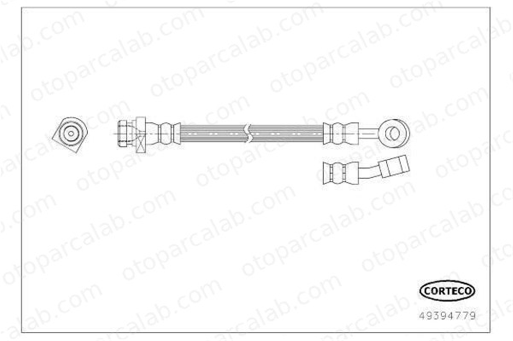 KRAFTVOLL 07080563 Fren Hortumu Arka Sağ HYUNDAI i30 Station wagon i30 587372L900 587372H550