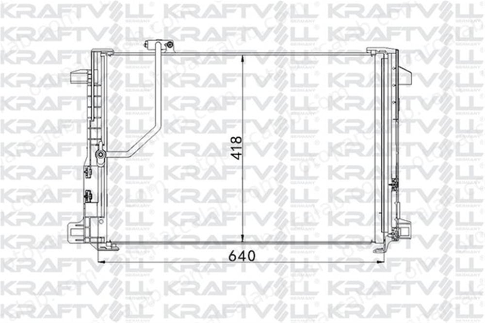 KRAFTVOLL 08060071 Klima Radyatörü MERCEDES-BENZ C-SERISI E-SERISI A2045000654 2045000254