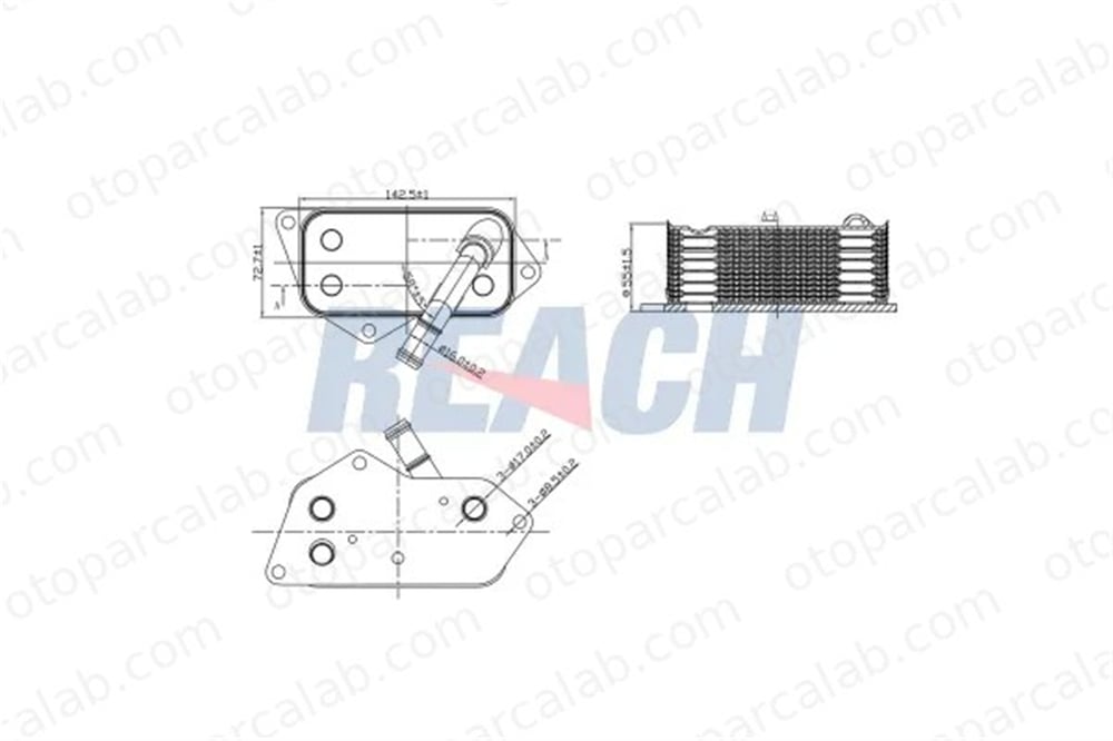 KRAFTVOLL 08090250 Motor Yağ Soğutucu BMW 5 5 Touring 11427525333 11427516383