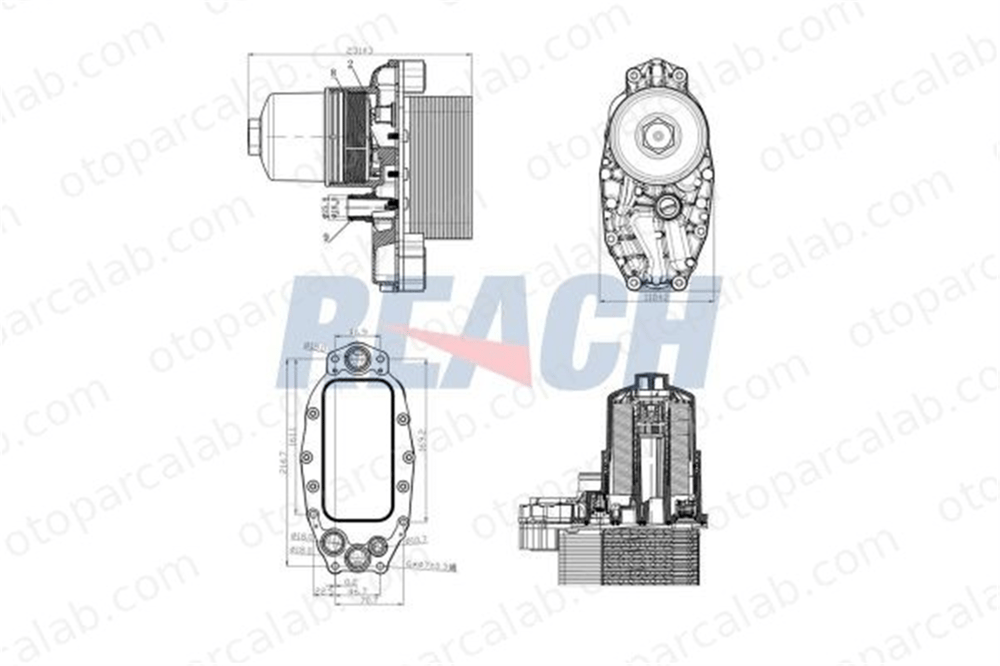 KRAFTVOLL 08090272 Motor Yağ Soğutucu LAND ROVER RANGE ROVER IV DISCOVERY V LR040738 LR013149