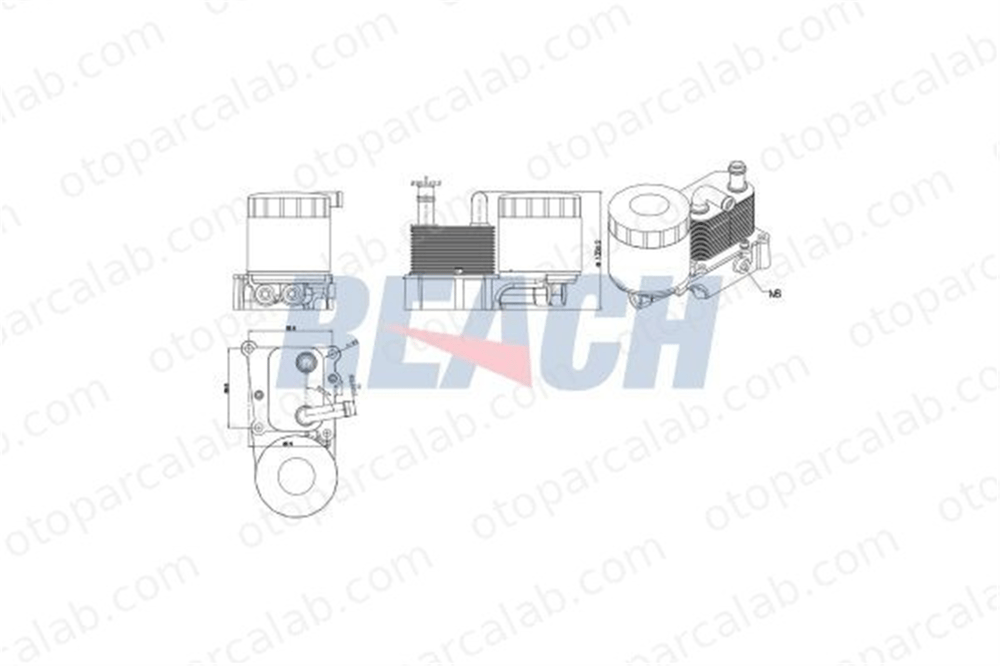 KRAFTVOLL 08090304 Motor Yağ Soğutucu FORD FOCUS I FOCUS I Kombi van 2M5Q6B624BD 1079204