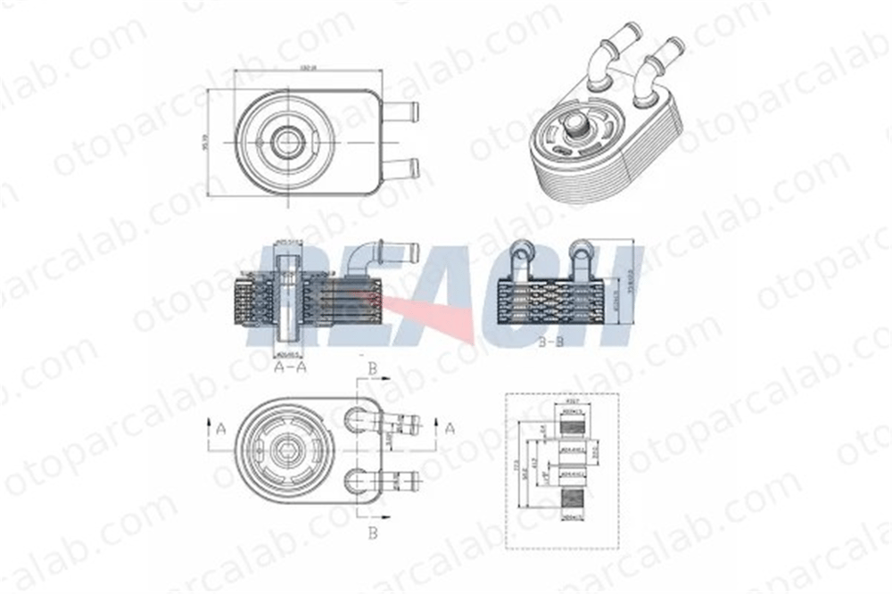 KRAFTVOLL 08090305 Motor Yağ Soğutucu DODGE CALIBER JEEP PATRIOT 4884757AE 4884757AD