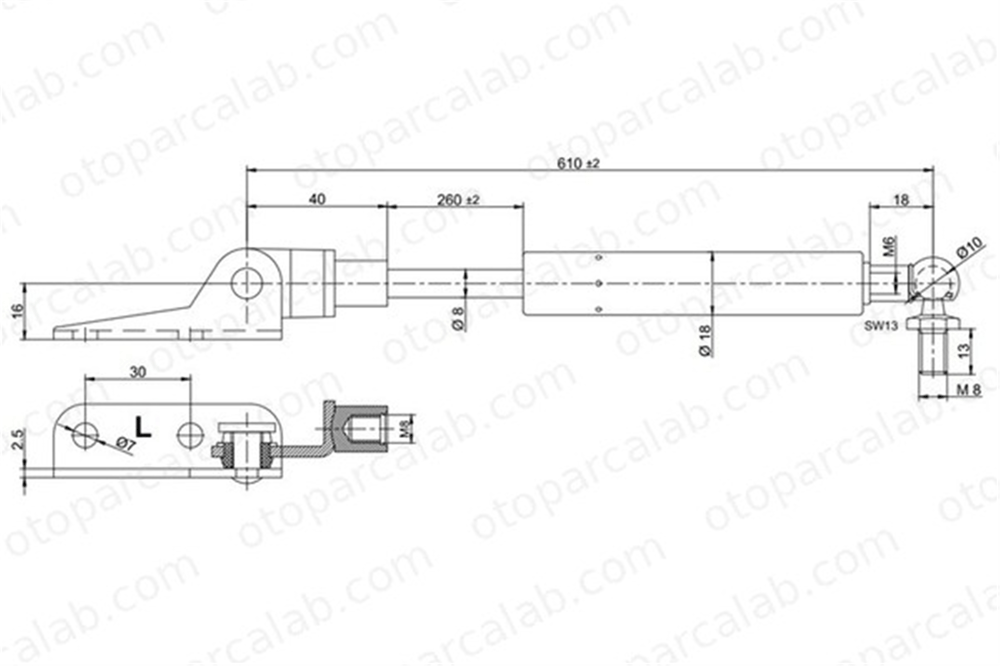 KRAFTVOLL 09010088 Bagaj Amortisörü Sağ SUZUKI SWIFT II Hatchback 8180062831 8180062830000