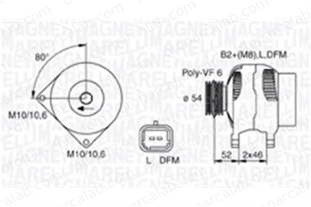 KRAFTVOLL 11020061 Alternatör PEUGEOT EXPERT Panelvan/Van PARTNER Kasa/büyük limuzin 3730027010 3730027011