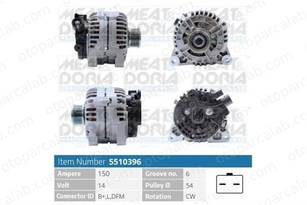 KRAFTVOLL 11020078 Alternatör FIAT SCUDO Minibüs/Otobüs SCUDO Panelvan/Van 5702AR 5702C2