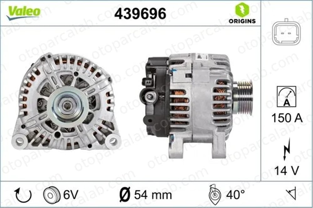KRAFTVOLL 11020092 Alternatör PEUGEOT 607 206 Hatchback VALEO 439696