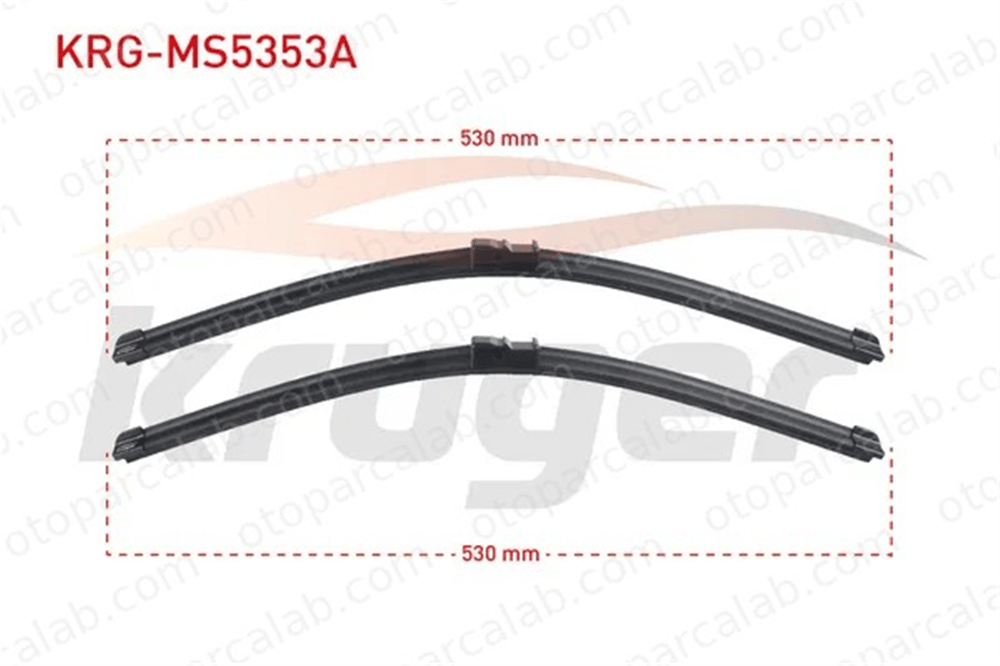 KRUGER MS5353A Silecek Süpürgesi Ön 530/530 mm - 21/21 inç BMW 3 MERCEDES-BENZ C-SERISI 1K1955425 8T1955425A