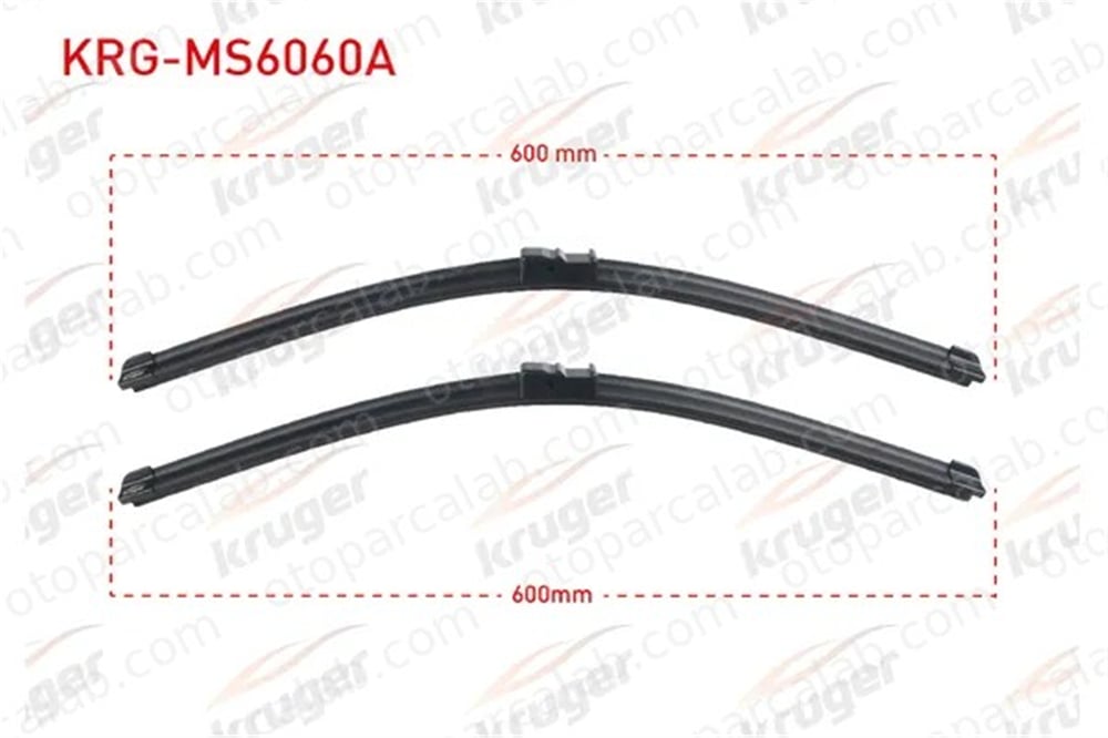KRUGER MS6060A Silecek Süpürgesi Ön 600/600 mm - 24/24 inç BMW 3 MERCEDES-BENZ C-SERISI 2048201145 A2048201145