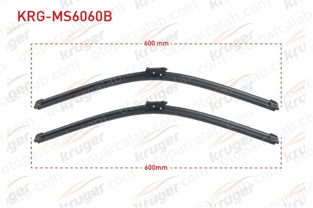 KRUGER MS6060B Silecek Süpürgesi Ön 600/600 mm - 24/24 inç MERCEDES-BENZ C-SERISI E-SERISI 2048203145 7E1998002