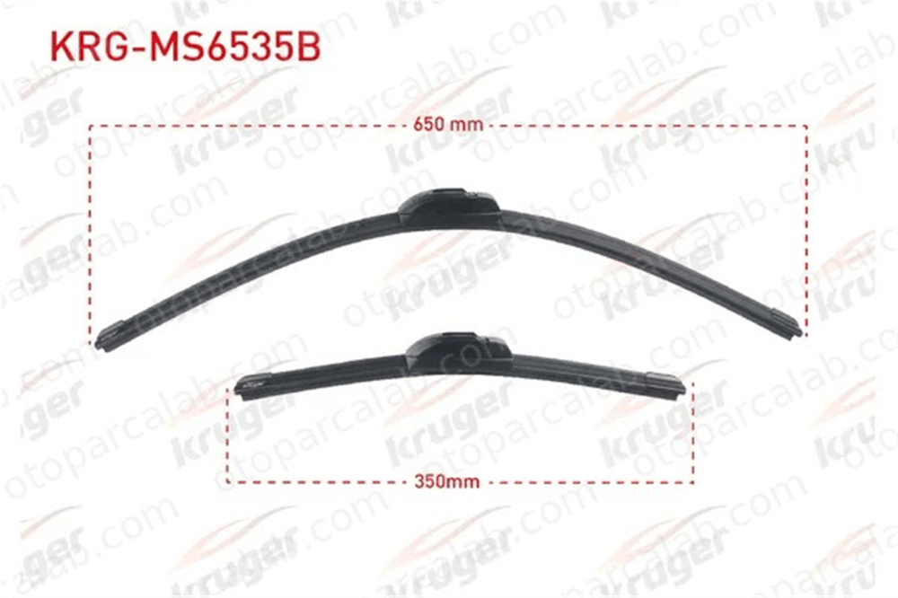 KRUGER MS6535B Silecek Süpürgesi Ön 650/350 mm - 26/14 inç TOYOTA AURIS HYUNDAI H-1 / STAREX Minibüs/Otobüs 8522202300 8521202250