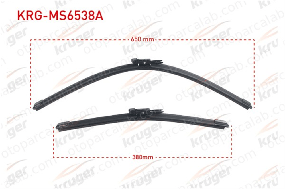KRUGER MS6538A Silecek Süpürgesi Ön 650/380 mm - 26/15 inç FIAT 500X 52029236 9467186780