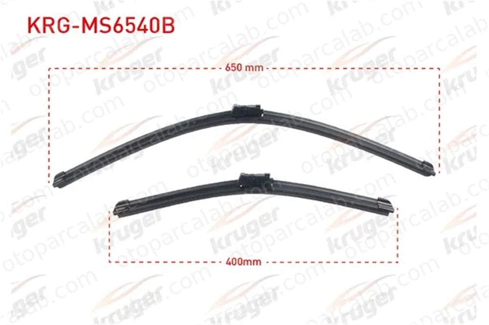 KRUGER MS6540B Silecek Süpürgesi Ön 650/400 mm - 26/16 inç MERCEDES-BENZ E-SERISI T-Model G-SERISI 51791213 51868149