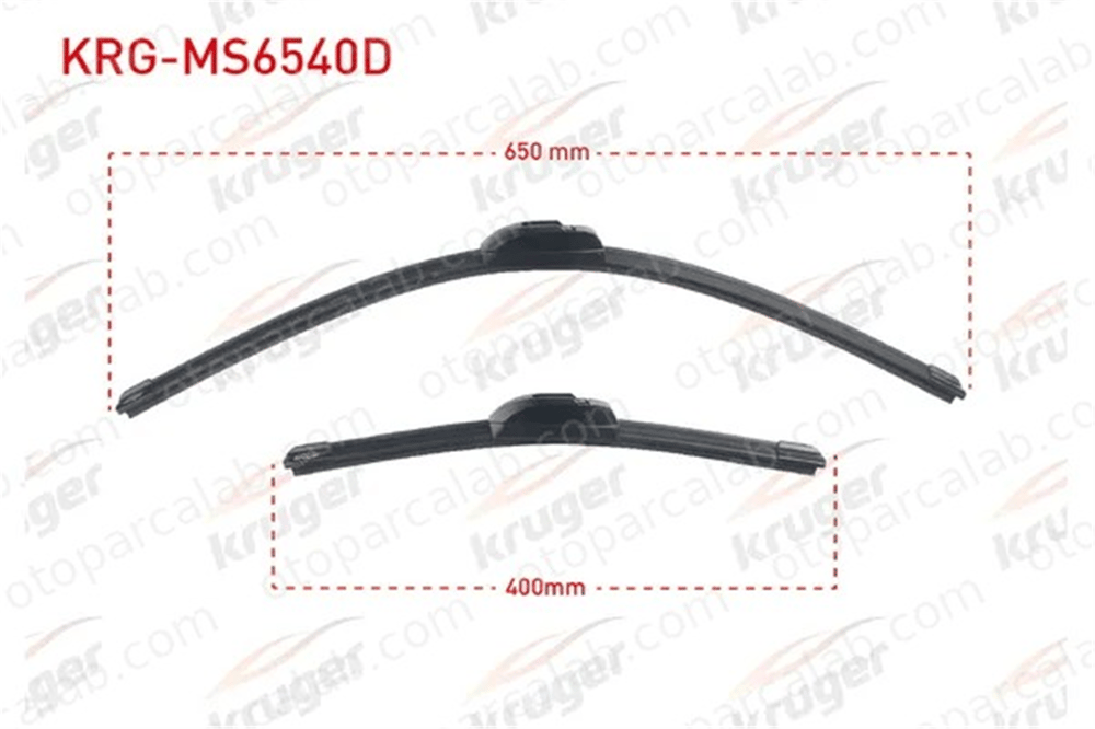 KRUGER MS6540D Silecek Süpürgesi Ön 650/400 mm - 26/16 inç FORD TRANSIT Platform şasi TRANSIT Panelvan/Van 983503A000 983502V500