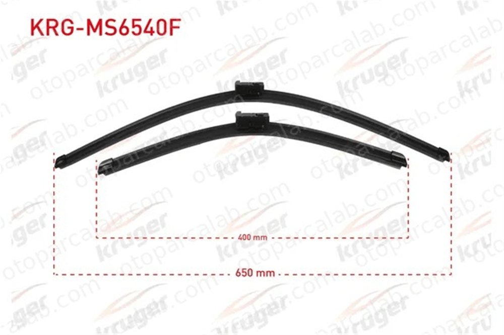 KRUGER MS6540F Silecek Süpürgesi Ön 650/400 mm - 26/16 inç MERCEDES-BENZ G-SERISI FIAT PANDA 8521205100 8522205070