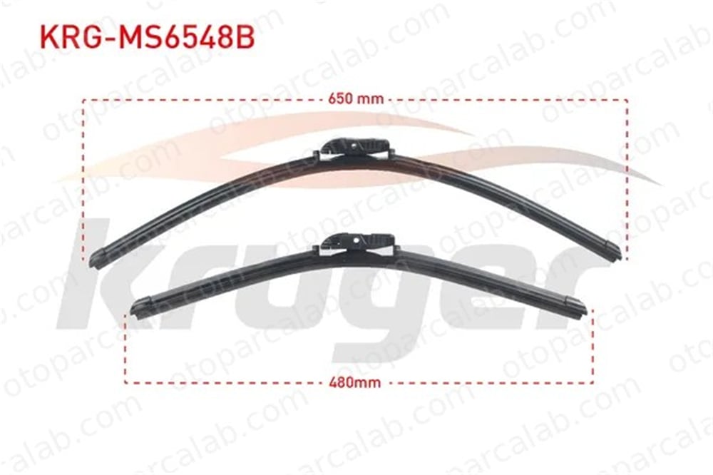KRUGER MS6548B Silecek Süpürgesi Ön 650/480 mm - 26/19 inç BMW 5 5 Touring 61612358552 61612408631