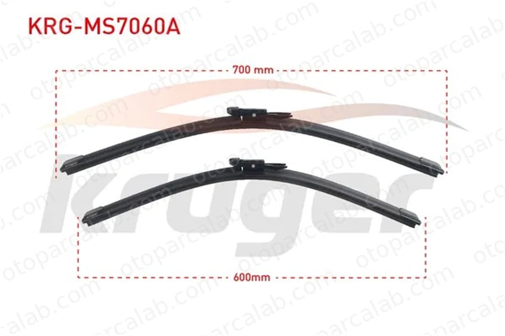 KRUGER MS7060A Silecek Süpürgesi Ön 700/600 mm - 28/24 inç BMW 3 MERCEDES-BENZ C-SERISI 6426PJ 6426XF
