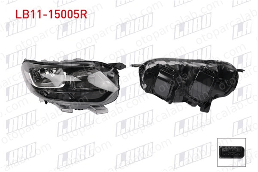 LABO LB11-15005R Far Sağ CITROËN SPACETOURER Minibüs/Otobüs OPEL ZAFIRA LIFE Minibüs/Otobüs 9808567680
