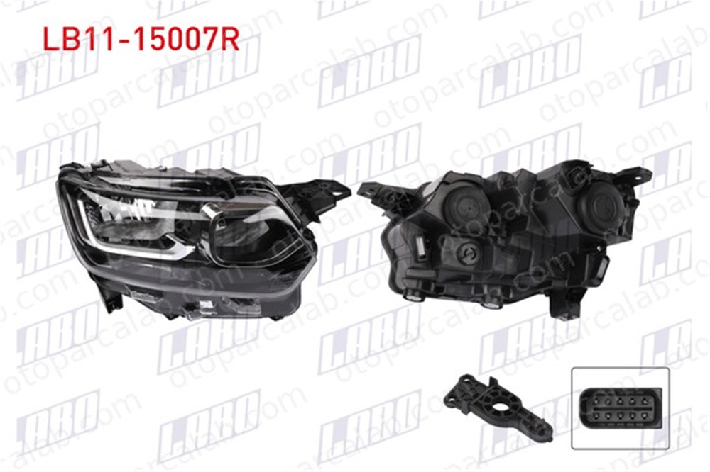 LABO LB11-15007R Far Sağ CITROËN BERLINGO Kasa/büyük limuzin BERLINGO 9816824780