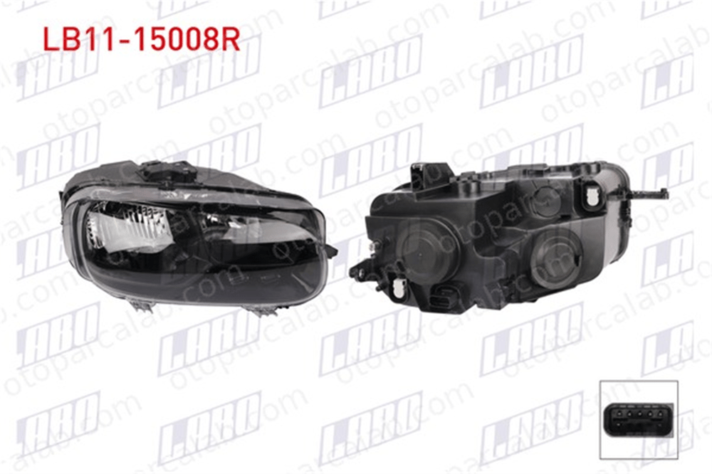 LABO LB11-15008R Far Sağ CITROËN BERLINGO Kasa/büyük limuzin BERLINGO 9816825080