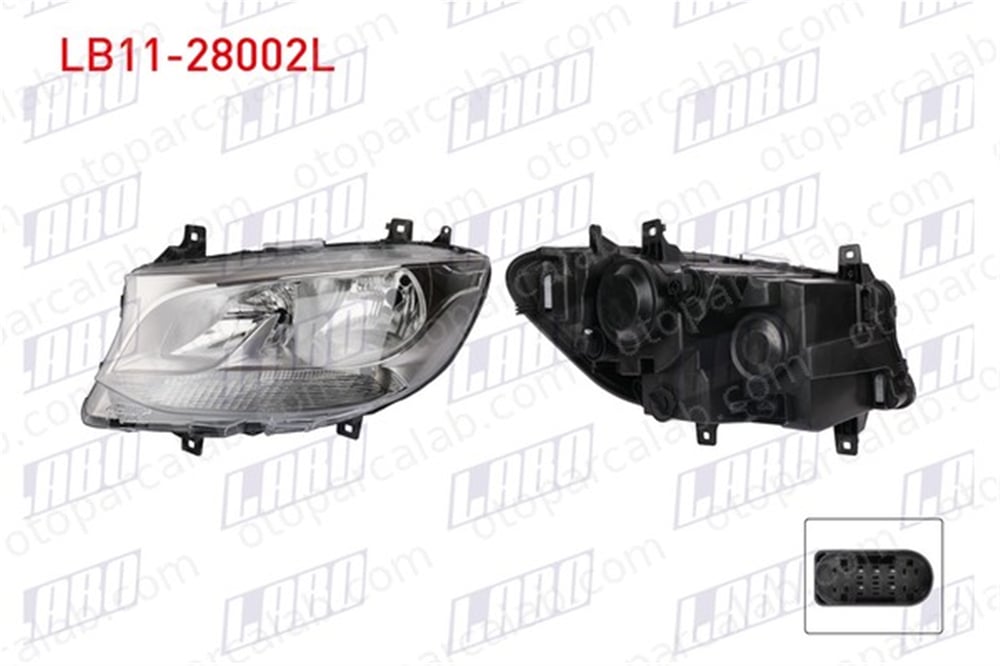 LABO LB11-28002L Far Sol MERCEDES-BENZ SPRINTER 3,5-t Panelvan/Van SPRINTER 3,5-t Platform şasi 9109060000 9109060200