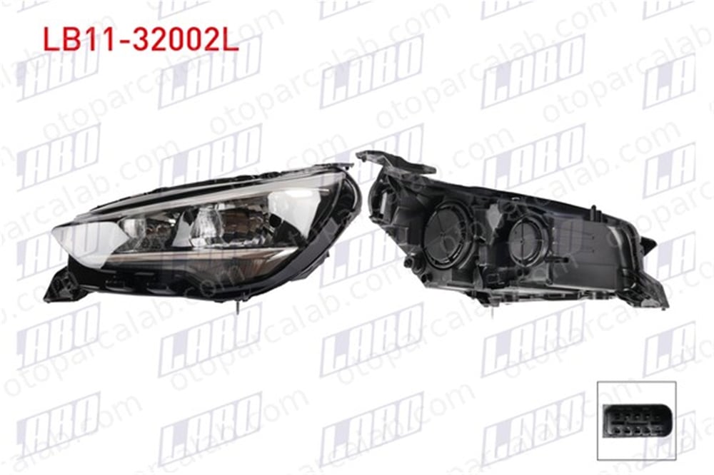 LABO LB11-32002L Far Sol OPEL CORSA F CORSA F Kasa/eğik arka 9829465580