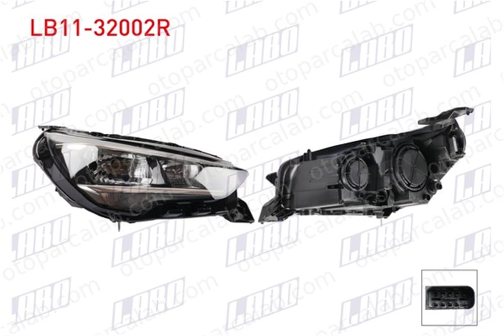 LABO LB11-32002R Far Sağ OPEL CORSA F CORSA F Kasa/eğik arka 9829465380