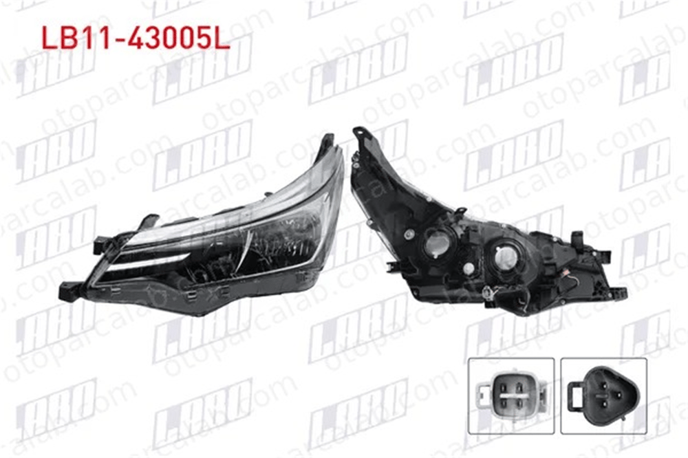 LABO LB11-43005L Far Lambası Sol TOYOTA COROLLA Sedan 8117002L50 8117012D80
