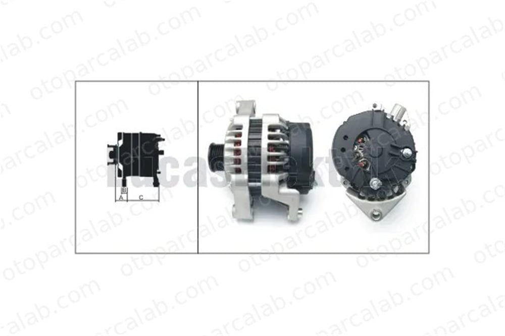 LUCAS ELEKTRIK LEA0172 Alternatör OPEL ASTRA F Station wagon VECTRA A 6204178 10480409