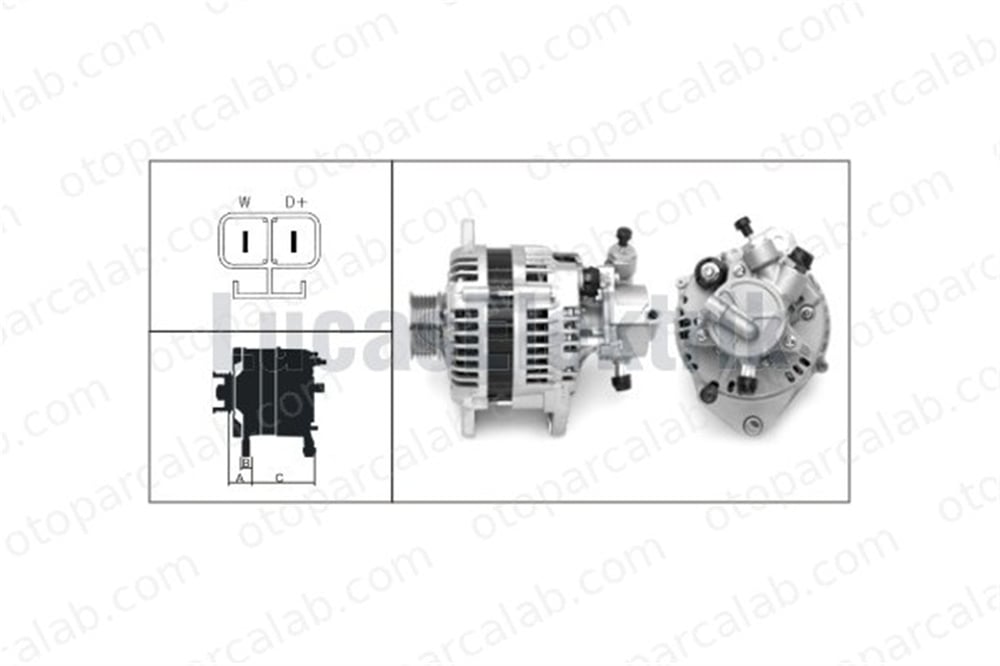 LUCAS ELEKTRIK LEA0232 Alternatör OPEL MONZA A SENATOR A 1204157 1204158