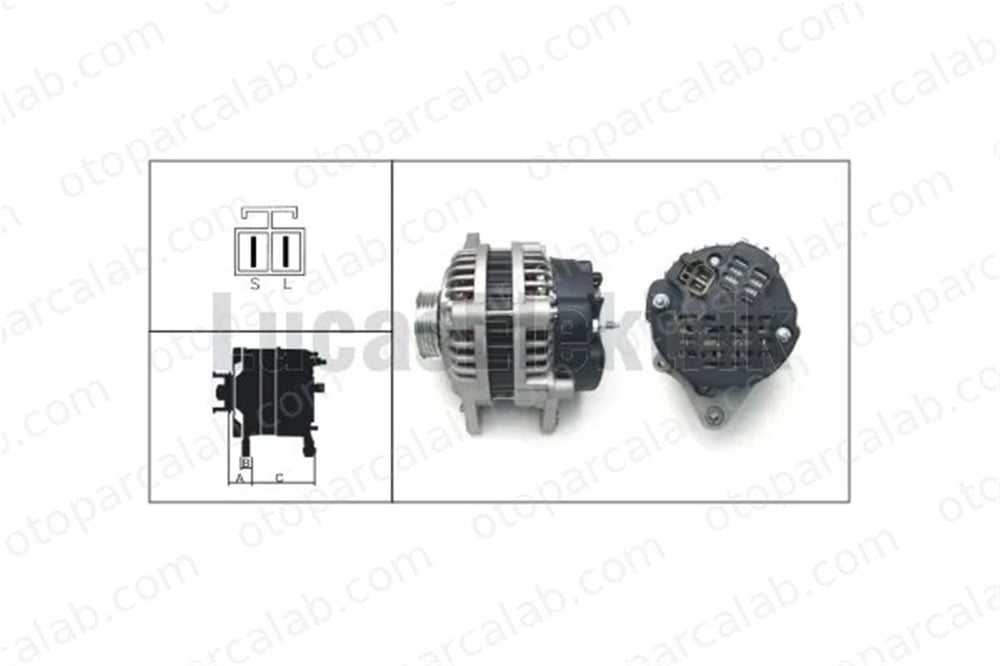LUCAS ELEKTRIK LEA0384 Alternatör HYUNDAI ACCENT I ACCENT Sedan LEA0384 3730022200