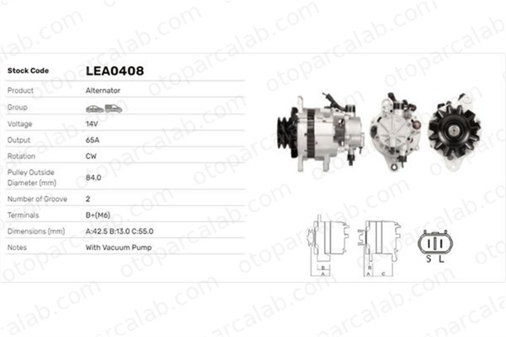 LUCAS ELEKTRIK LEA0408 Alternatör HYUNDAI GALLOPER II GALLOPER I LEA0408 3730042502