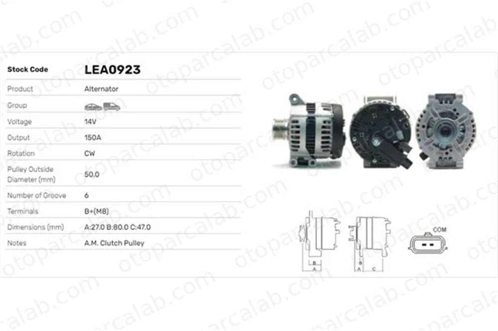 LUCAS ELEKTRIK LEA0923 Alternatör MINI MINI MINI COUNTRYMAN 7575650 12317553009