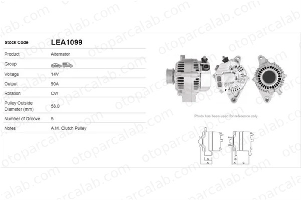 LUCAS ELEKTRIK LEA1099 Alternatör TOYOTA COROLLA COROLLA Station wagon LEA1099 2706027060
