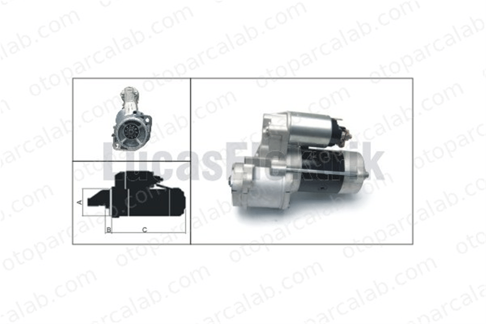 LUCAS ELEKTRIK LES0212 Marş Dinamosu HYUNDAI H-1 / STAREX Minibüs/Otobüs H-1 Travel 361004A000 361004A010