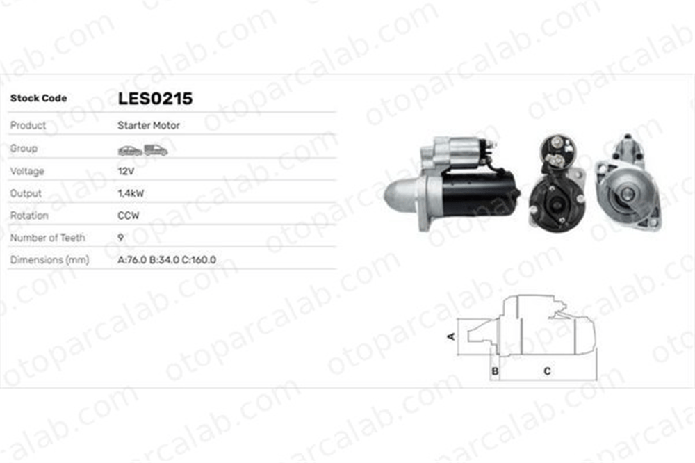 LUCAS ELEKTRIK LES0215 Marş Dinamosu LADA 110 111 211003708010 211003708010002