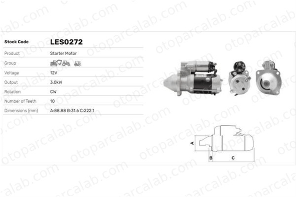 LUCAS ELEKTRIK LES0272 Marş Dinamosu OPEL ASTRA F Station wagon ASTRA G Station wagon 3784890M1 STR4600
