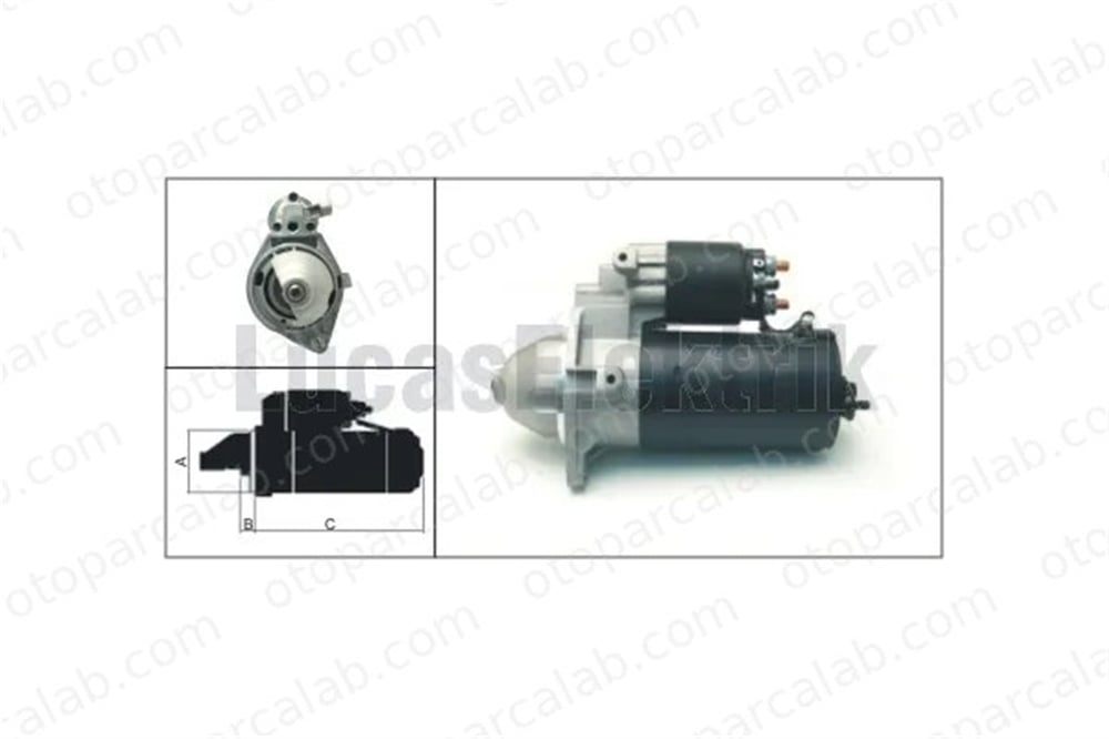 LUCAS ELEKTRIK LES0366 Marş Dinamosu OPEL ASTRA G Hatchback ASTRA G Sedan 55351630 9200962