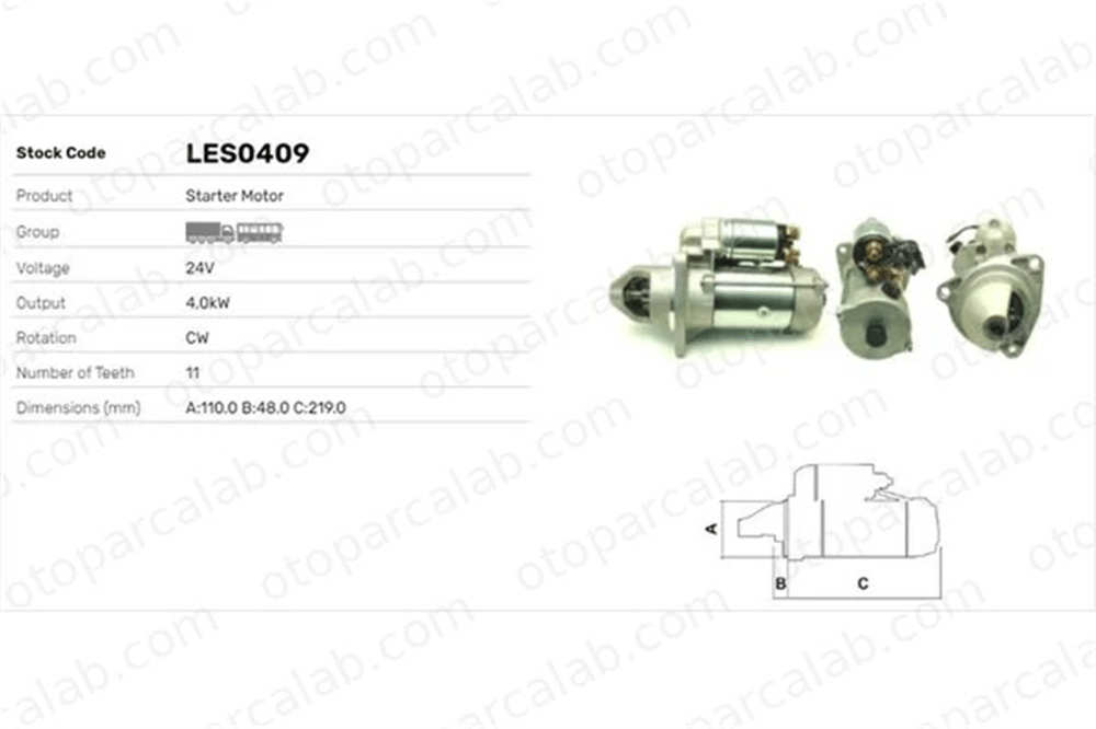 LUCAS ELEKTRIK LES0409 Marş Dinamosu VW BORA I GOLF IV Variant LRS02457 1725900