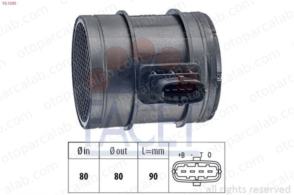 MAGNETI MARELLI 259003455800 Hava Debimetresi IVECO DAILY IV Platform şasi DAILY IV Panelvan/Van 51827033 55190587