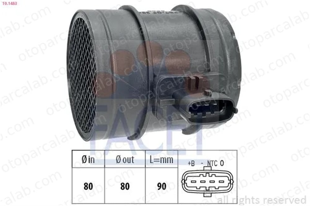 MAGNETI MARELLI 259003456600 Hava Debimetresi IVECO DAILY IV Platform şasi DAILY III Panelvan/Van 51830257