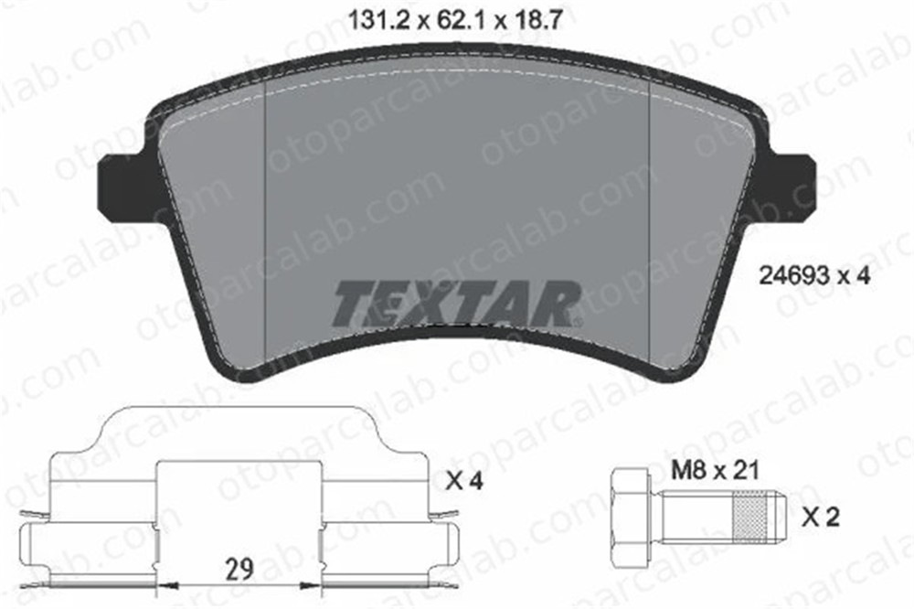 MAGNETI MARELLI 323700005700 Fren Disk Balata Ön RENAULT KANGOO / GRAND KANGOO II KANGOO Express 323700005700 410601334R
